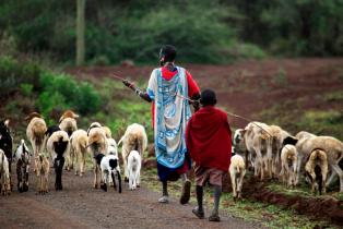 Lady and Child Pastoralists 