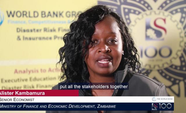 Alister Kambamura: Disaster Risk Financing in Zimbabwe