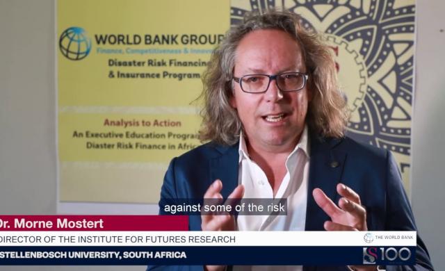 Dr. Morne Mostert: Futures Thinking in Disaster Risk Financing