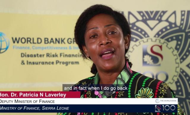 Hon. Dr. Patricia N. Laverley: Disaster Risk Financing in Sierra Leone