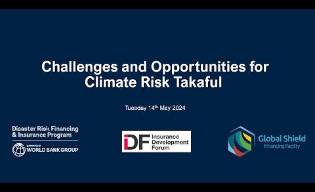 Webinar: The Challenges and Opportunities for Climate Risk Takaful